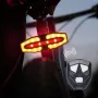 BENGGUO Bike Taillight 5 Light Modes USB-C Rechargeable Waterproof Wear-resistant Bicycle Rear Light with Remote Control for Night Cycling