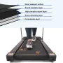[USA Direct] FYC JK-1608-2 Folding Treadmill 2.5HP Motor 12km/h Max Speed 120kg Weight Capacity Remote Control LED Display Installation-free Running Fitness for Home Gym Workouts