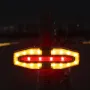 BENGGUO Bike Taillight 5 Light Modes USB-C Rechargeable Waterproof Wear-resistant Bicycle Rear Light with Remote Control for Night Cycling