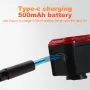 BENGGUO Smart LED Digital Display Bike Taillight Brake Sensing IPX6 Waterproof 500mAh Long Battery Life USB Charging Warning Safety Warning Back Light for Night Cycling