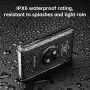 2 in 1 ROCKBROS 5000mAh Battery Bike Headlight Type-C IPX6 Waterproof 4 Light Modes Power Bank Phone Front Light for Night Cycling Camping