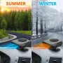 Aquecedor portátil para carro IPRee 2 em 1, aquecedor potente para carro, rotação de 360 graus, descongelador para carro, acessórios automotivos 12V/24V
