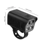 BENGGUO 2-in-1 LED Bicycle Front Light with Bell Horn 4 Super Bright LEDs 500mAh Battery Type-C Charging Safe for Night Cycling