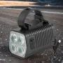 BENGGUO 2-in-1 LED Bicycle Front Light with Bell Horn 4 Super Bright LEDs 500mAh Battery Type-C Charging Safe for Night Cycling