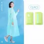 IPRee Capa de chuva portátil espessada para viagem ao ar livre, à prova d'água, para mulheres e homens, descartável, para acampamento, capa de chuva, suprimentos de viagem