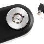 Bike Alarm Disc Brake Lock Security Anti-theft Type-C Rechargeable Large Capacity Battery Waterproof Aluminum Alloy Wheel Lock with 110dB Horn for Motorcycle Scooter