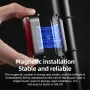 ROCKBROS Magnetic Bicycle Taillight Smart Brake Light 7 Lighting Modes IPX6 Waterproof USB Rechargeable LED Bicycle Rear Light for Night Riding