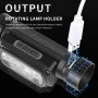 XHP50 LED Headlamp Sensor USB Rechargeable with 21700 Battery Flashlight Torch Head Lamp Camping Fishing Lamp