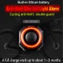 BIKIGHT Smart Brake Sensing Bike Taillight 700mAh Battery Alarm Rear Light 4 Light Modes USB-C Rechargeable IP65 Waterproof Bicycle Rear Light with 110dB Horn Wireless Remote