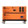 [US Direct] ক্লাউডএনার্জি 48V 150Ah 7.68Kwh স্ট্যাকেবল LiFePO4 ব্যাটারি 6kw ইনভার্টার সহ 60A MTTP 10 বছরের লাইফটাইম মনিটর RV, সোলার, এনার্জি স্টোরেজ, ওভারল্যান্ড, অফ-গ্রিড (7.68Kwh ব্যাটারি+ইনভার্টার) CL48-S1 এর জন্য উপযুক্ত