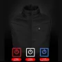 TENGOO HV-04A Unisex 4 Places Heating Vest 3-Gears Heated Jackets USB Electric Thermal Clothing Winter Warm Vest Outdoor Heat Coat Clothing