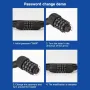 BENGGUO Bike Cable Lock 4-Digit Combination Password High Security Waterproof Bicycle Chain Lock for Cycles Mountain Bike