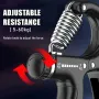 KALOAD 1Set 5-60kg Adjustable Hand Gripper Strengthener Wrist Exerciser Forearm Ring Grips Finger Stretcher Workout Fitness Massage