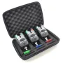 ZANLURE Fishing Alarm Kit 3PCS Water Resistant Blue LED Swinger Bite Alarm Set for Fishing