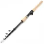 Ultra-short Telescopic Carbon Spinning Fishing Rod Portable Cork Handle Travel Fast Lure Fishing Rods for Spinning Reel