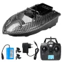 500m Signal Reception Smart Electric RC Fishing Boats Dual Motor 5200mAh Battery GPS Intelligent System 4 Positioning Points Auto Return LCD Power Display Light Control Outdoor Bait Delivery Boat Fishing Boat