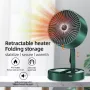 Aquecedor portátil de aquecimento rápido IPRee 800 W elétrico vertical de mesa PTC pequeno soprador de ar quente telescópico dobrável portátil