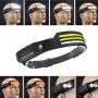 XMUND Multi-function Wave Induction COB LED Headlight Outdoor Riding Light USB Charging Night Running Light Strong Light Headlamp W689-3