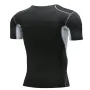 Camiseta deportiva de manga corta TENGOO para hombre, transpirable, de secado rápido, elástica y cómoda, para entrenamiento en gimnasio al aire libre y fitness.