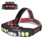 USB Rechargeable LED Head Flashlight XPE COB Headlamp Red Light Motion Sensor Lightweight for Running Camping Equipments Nature Hike