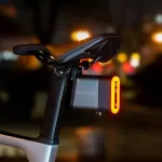 ROCKBROS Bicycle Bluetooth Smart Lock Taillight Dual Function IPX6 Waterproof 5 Lighting Modes Type-C Rear Light Lock for MTB Bike
