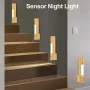 Multifunktionell LED-lampa Liten nattlampa med närvarosensor Magnetiska vägglampor Smarta rörelsedetekterande lampor för sovrum, hall