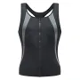Men's Sweat Sauna Suit Shaper Stretch Breathable Sweat Absorbing Zip Up Sportswear Fitness Vest for Losing Weight Fitness