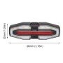BENGGUO Bike Taillight 5 Light Modes USB-C Rechargeable Waterproof Wear-resistant Bicycle Rear Light with Remote Control for Night Cycling
