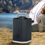 Portable Mini USB Inflator Pump for Air Mattress with LED Light Built-in Lithium Battery Vacuuming and Illuminating Outdoor Inflatable Pump
