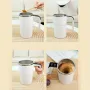 IPRee Intelligent Magnetic Auto-Stirring Cup with LED Display Temperature 380ml Rechargeable Portable Mixing Coffee Mug For Home & Office Use