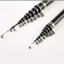 Carbon Telescopic Rock Fishing Rod Ultra Light Diagonal Guide Ring Non-slip Grip Lure Carp Spinning Fishing Rod for Beach River Lake