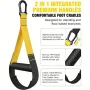 400kg Max Capacity 2.1m Length Resistance Band Set with Handles and Door Anchor Home Gym Full Body Workout Kit Anti-Snap Design
