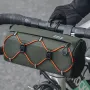 ROCKBROS Bicycle Front Tube Bag 2.2L Large Capacity Handlebar Waterproof Multifunctional Portable Shoulder Bag For Cycling