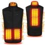 TENGOO HV-04A Unisex 4 Places Heating Vest 3-Gears Heated Jackets USB Electric Thermal Clothing Winter Warm Vest Outdoor Heat Coat Clothing