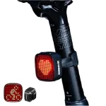 Leadbike DIY Synchronous Smart Taillight 244 Pixels Mobile App Pattern Edit Brake Sensing Dual Mount Type-C Rechargeable Bicycle Rear Light for Cycling Fun