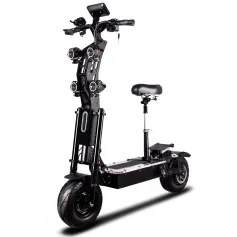 [USA Direct] Scooter elétrica Toursor X13 72V 40Ah Bateria 4000W*2 Motores duplos Pneus de estrada de 13 polegadas Freio duplo a óleo XOD Quilometragem máxima de 120 km Carga máxima de 260 kg Scooter elétrica dobrável