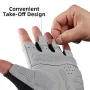 ROCKBROS Half Finger Bicycle Gloves PU Leather Breathable Non-slip Fashion Gloves for MTB Bike Cycling Fun