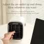Aquecedor de cerâmica PTC IPRee de 900 W, ventilador elétrico para aquecimento residencial, desligamento seguro da fonte de alimentação, adequado para eletrodomésticos de mesa de inverno