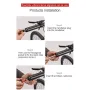 Khóa xe đạp KONG Khóa cáp thép ẩn 59cm Khóa mũ bảo hiểm di động Khóa chìa khóa Khóa chống trộm Xe đạp Xe đạp leo núi Xe đạp đường trường Phụ kiện đi xe đạp