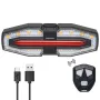 BENGGUO Bike Taillight 5 Light Modes USB-C Rechargeable Waterproof Wear-resistant Bicycle Rear Light with Remote Control for Night Cycling