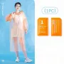 IPRee Capa de chuva portátil espessada para viagem ao ar livre, à prova d'água, para mulheres e homens, descartável, para acampamento, capa de chuva, suprimentos de viagem