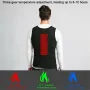 TENGOO HS-02 2 Areas Smart Heating Vest 3-Gears Heated USB Charging Thin Warmth Cold-proof Vest for Winter Men Women Elderly People