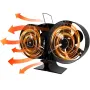 IPRee Stove Fan 10-Blades Heat Powered Double Headed Fireplace Fan Thermodynamic Fan For Autumn Winter Indoor Wood Burners Home Warm
