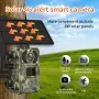 ZANLURE 4MP Quad HD Hunting Trail Camera 4G SIM Solar Powered AI Detection Real-time Viewing Cloud Storage Night Vision Wildlife Camera