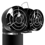 10 Blades Heat Powered Stove Fan With Cover Wall-mounted Fireplace Heat Powered Eco-Friendly Fan Portable Heater Efficient Heat