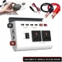 300W Power Inverter DC 12V to AC 220V Car Charger Converter with 4 USB Ports 8 Safety Protection Improved Sine Wave Power Convertersm Suitable for Mobiles Phones Computers Laptop