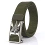 ENNIU 125cm Men's Tactical Nylon Belt Adjustable Luxury Eagle Metal Automatic Buckle Canvas Belts Casual Sports Belts