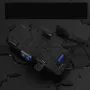 Xmund 4 in 1 500Lm Brightness Bike Headlight 3000mAh Battery IPX6 Waterproof 3 Light Modes 120° Rotation Power Bank Phone Holder with 130db Horn for Night Cycling