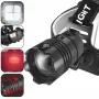XHP70 Strong LED Headlamp Type-C USB Charging Outdoor Fishing Zoom Headlight Bike Running Search Head Lamp