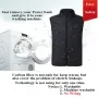 TENGOO HV-13 Verwarmd vest 13 Verwarmde zones Oversized Dames Heren Wintervest Zelfverwarmend vest USB Elektrisch thermisch vest Jas Outdoorvest
